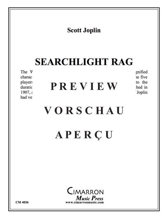 gallery: Searchlight Rag , , (Holzbläser Quintett)