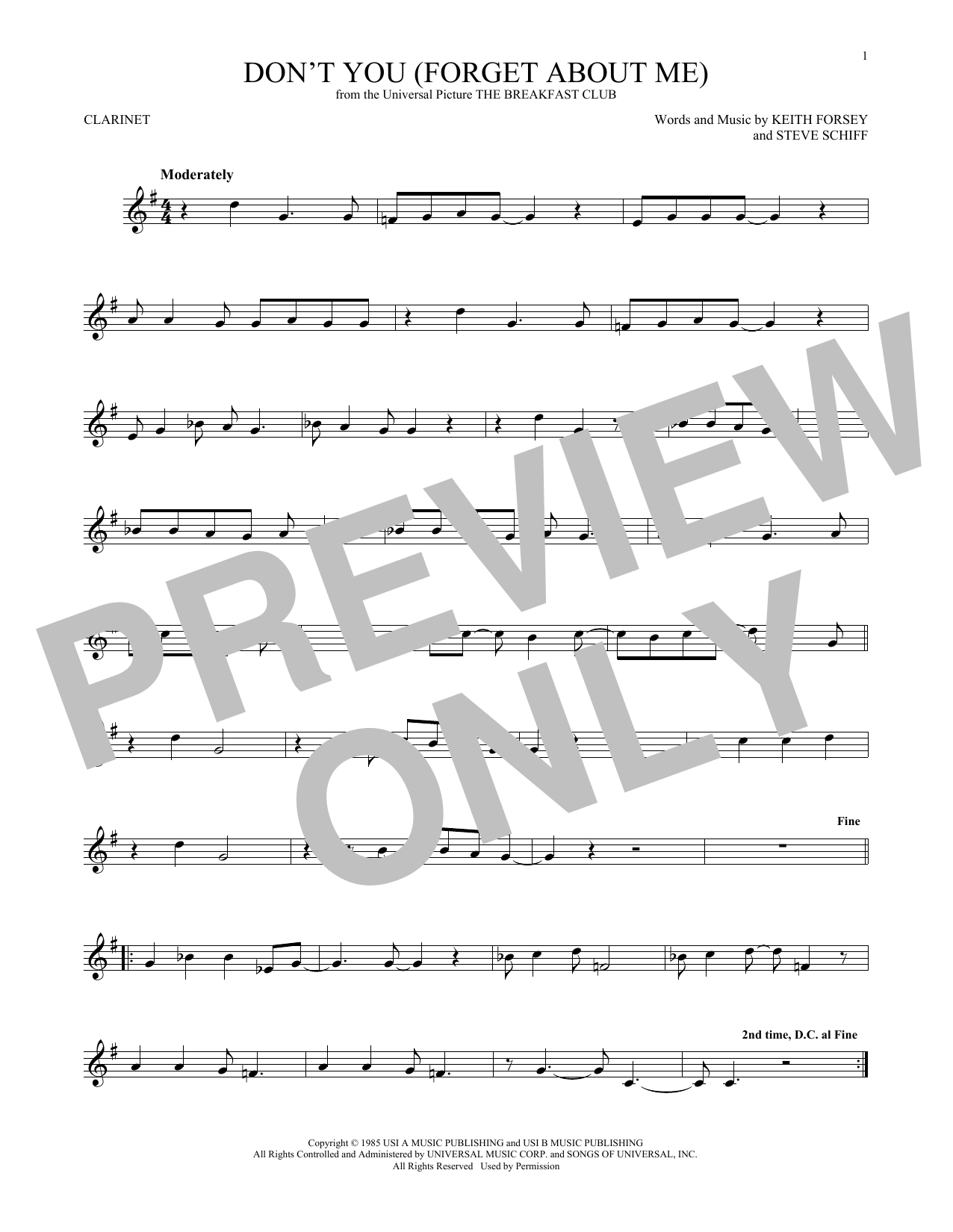Product gallery: Page 1 of 1 Don't You (Forget About Me), Simple Minds
