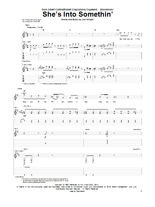 Product gallery: Page 1 of 1 She's Into Something, Albert Collins, Robert Cray & Johnny Copeland