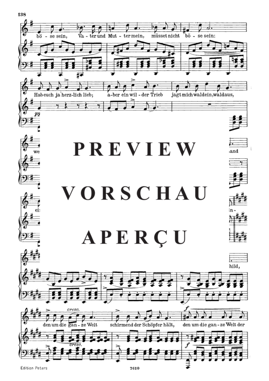 Product gallery: Page 4 of 5 Drang in die Ferne D.770, , Low Voice and Piano