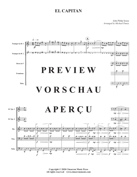 Produktgalerie: Seite 3 von 18 El Capitan , , (Blechbläser Quintett)