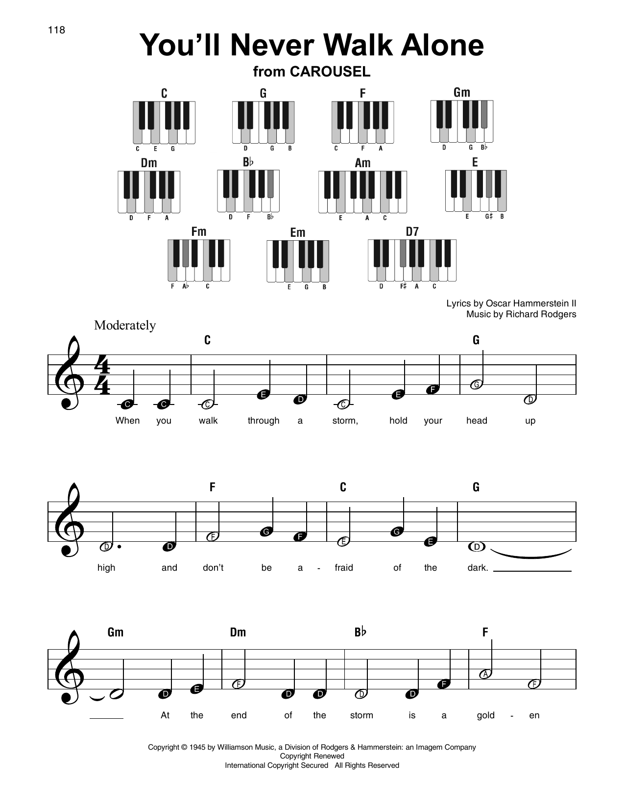 Produktbild zu: You'll Never Walk Alone (from Carousel)