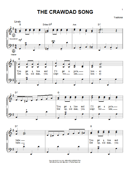 Product gallery: Page 1 of 1 The Crawdad Song, Gary Meisner