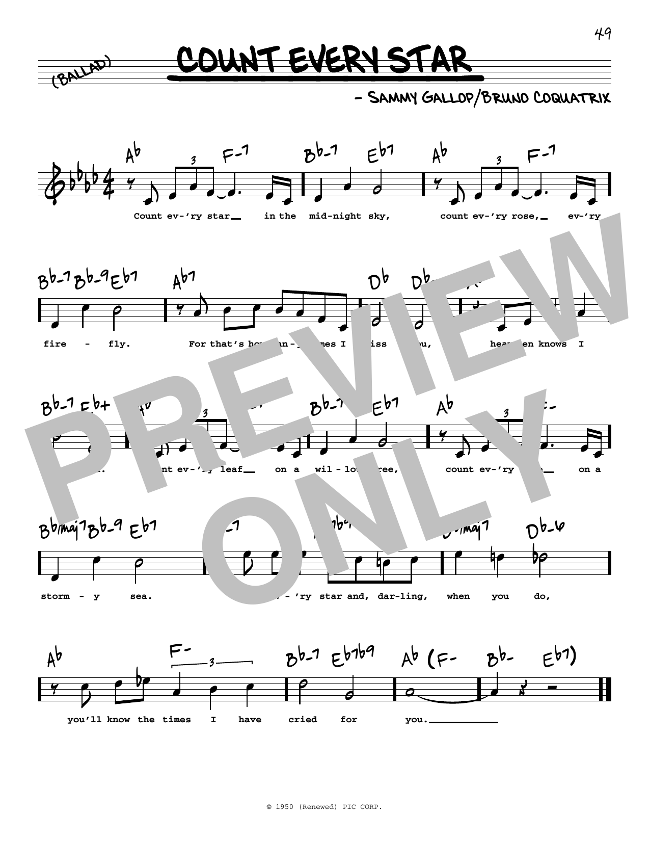 Produktbild zu: Count Every Star (High Voice)