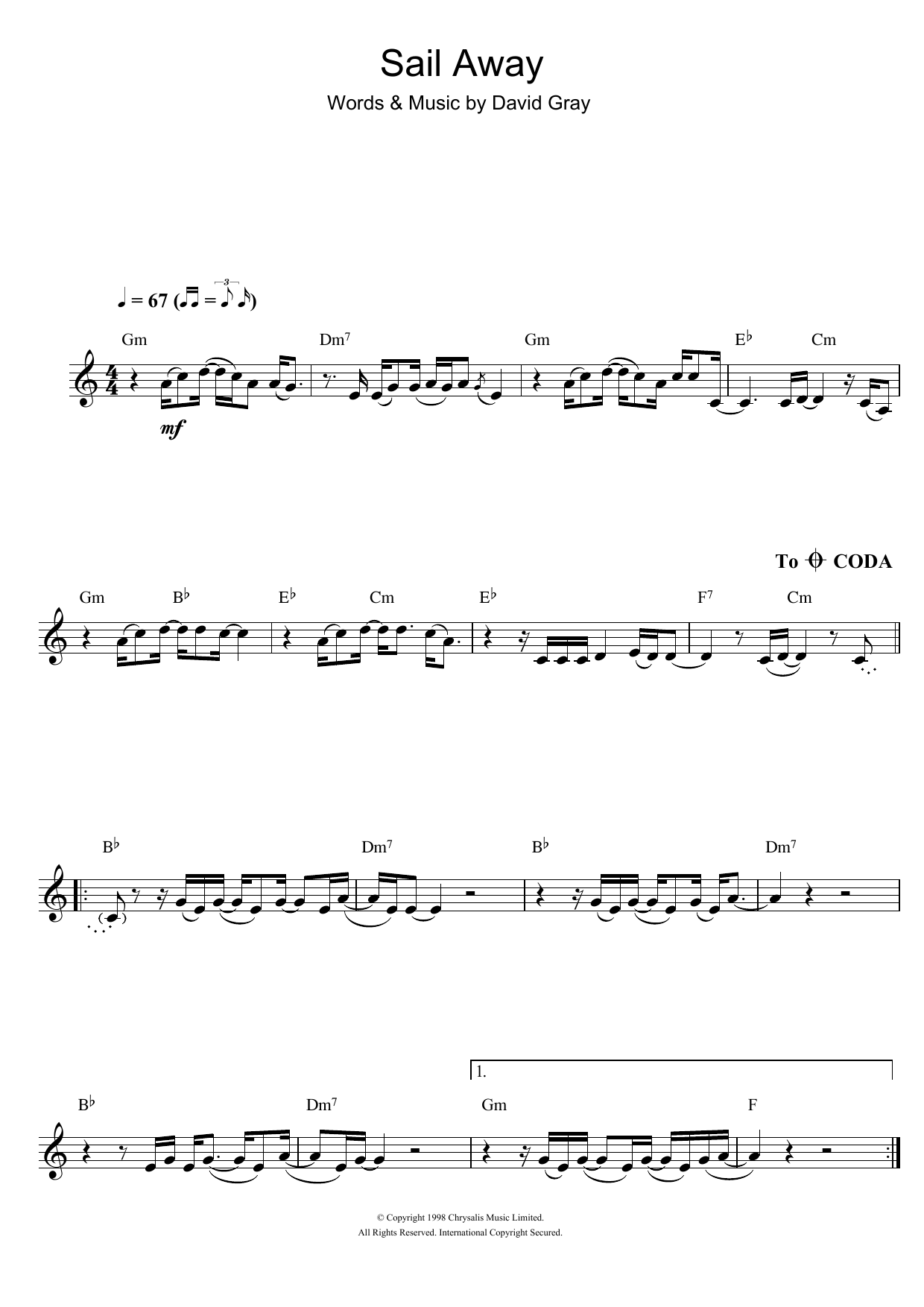 Product gallery: Page 1 of 1 Sail Away, David Gray