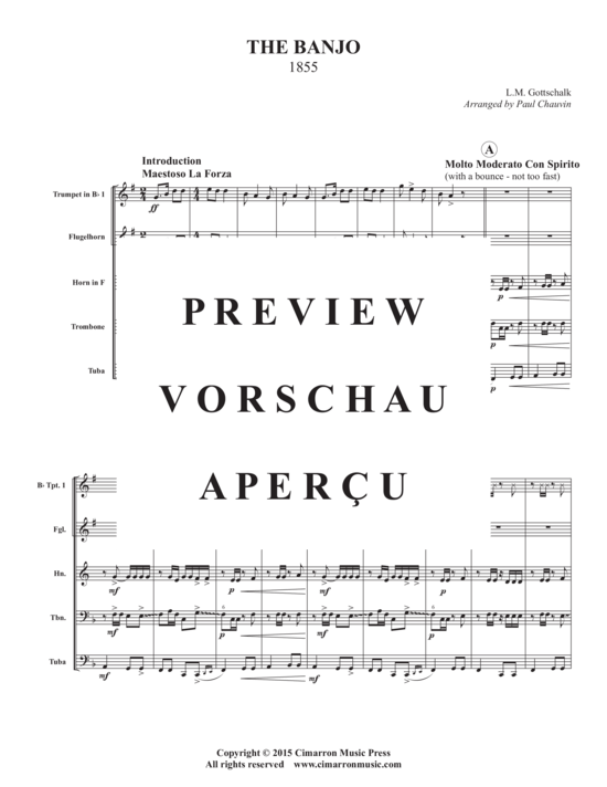 Produktgalerie: Seite 3 von 21 The Banjo , , (Blechbläserquintett)