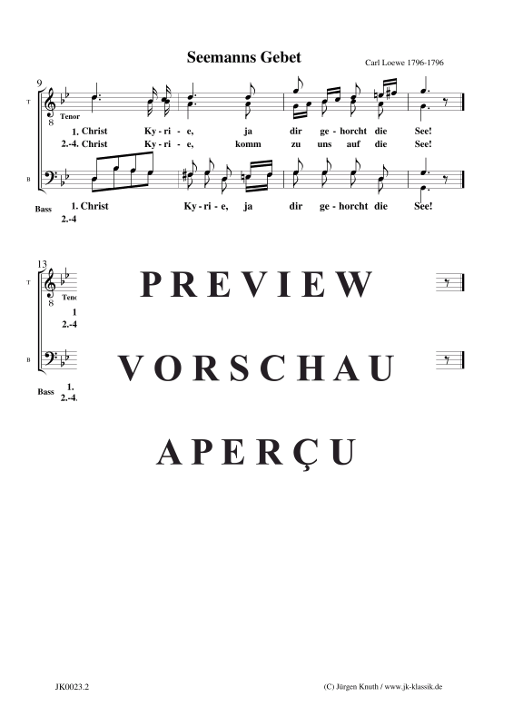 Produktgalerie: Seite 3 von 3 Seemanns Gebet (Nach dem Stürme), , Männerchor