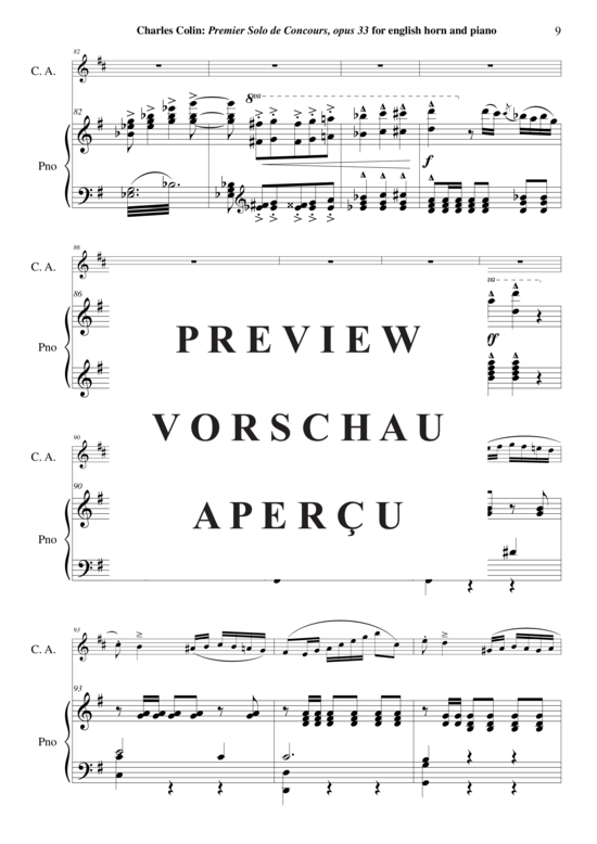 gallery: Solo de Concours no. 1 , , (Englischhorn + Klavier)