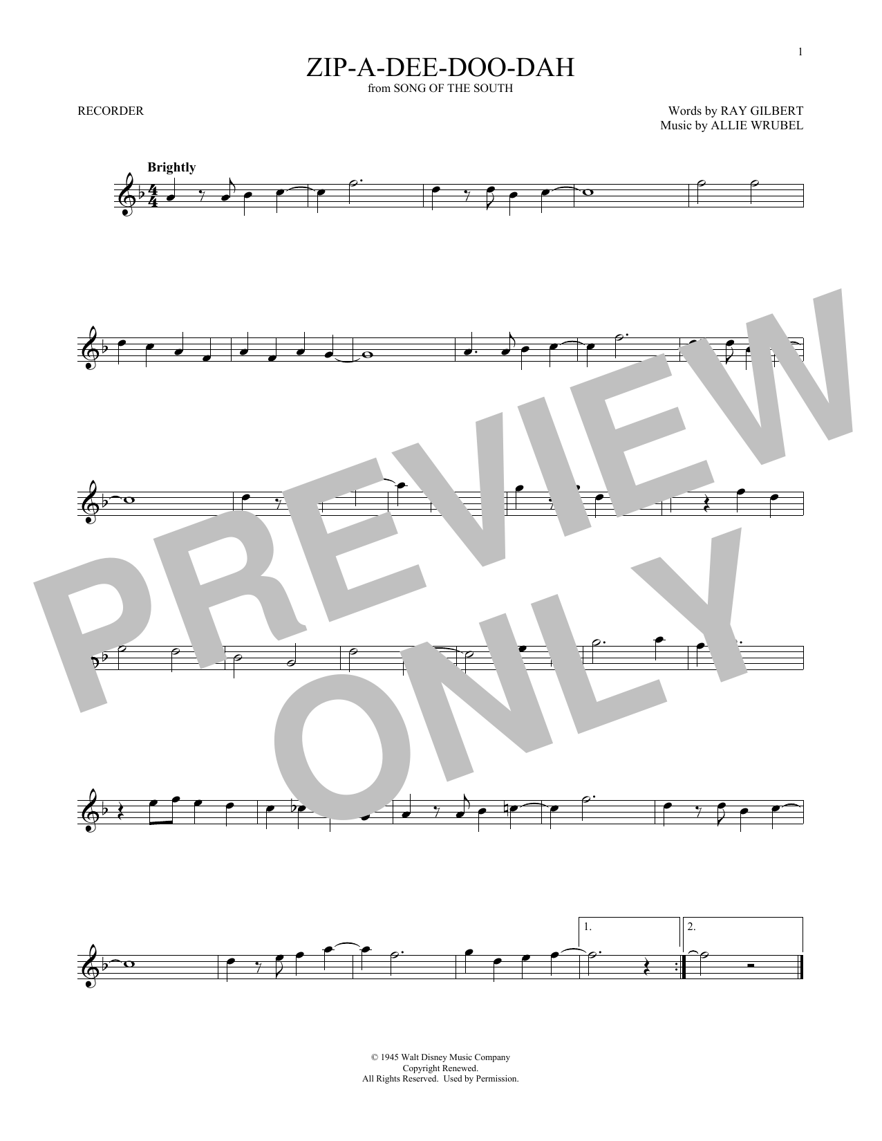 Product gallery: Page 1 of 1 Zip-A-Dee-Doo-Dah (from Song Of The South), James Baskett