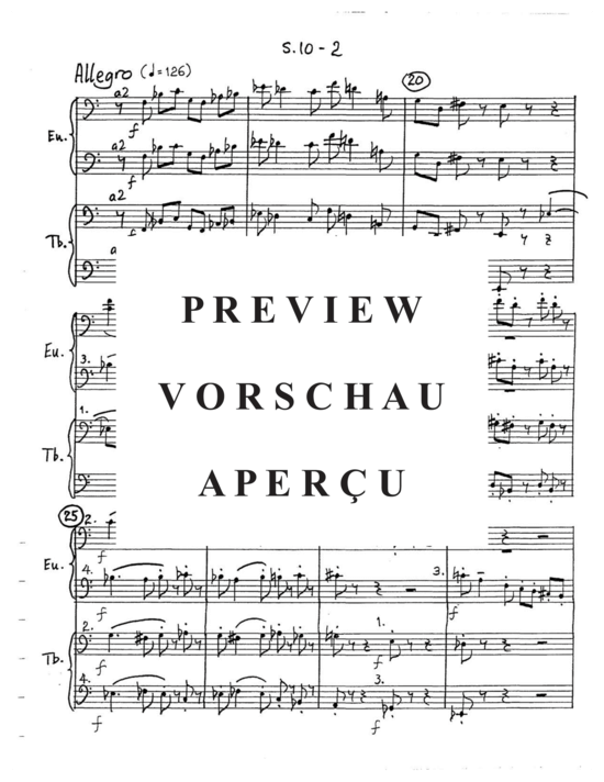 Produktgalerie: Seite 6 von 21 Sinfonia No. 10 , , (Tuba Ensemble EEEETTTT)
