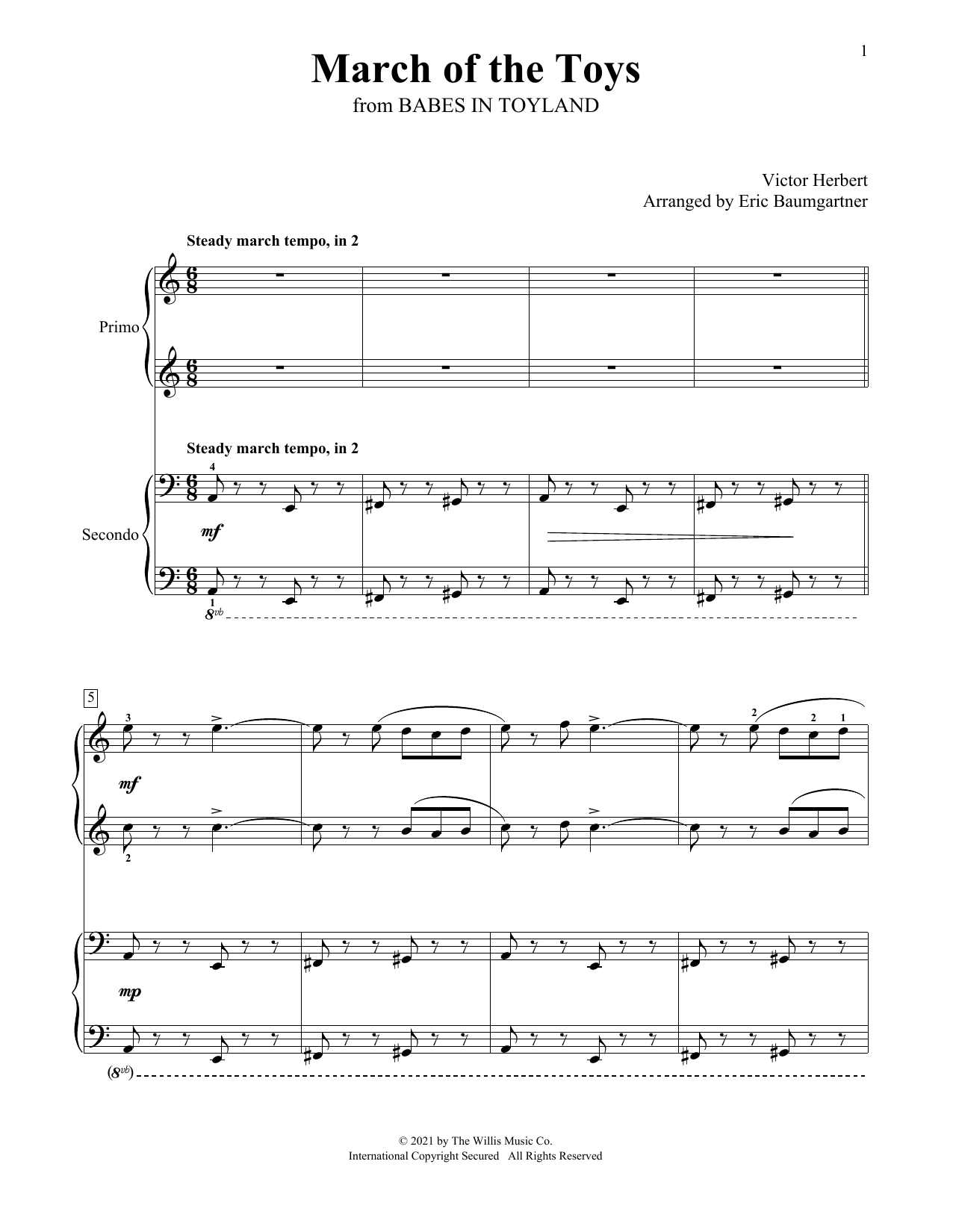 Produktbild zu: March Of The Toys (arr. Eric Baumgartner)