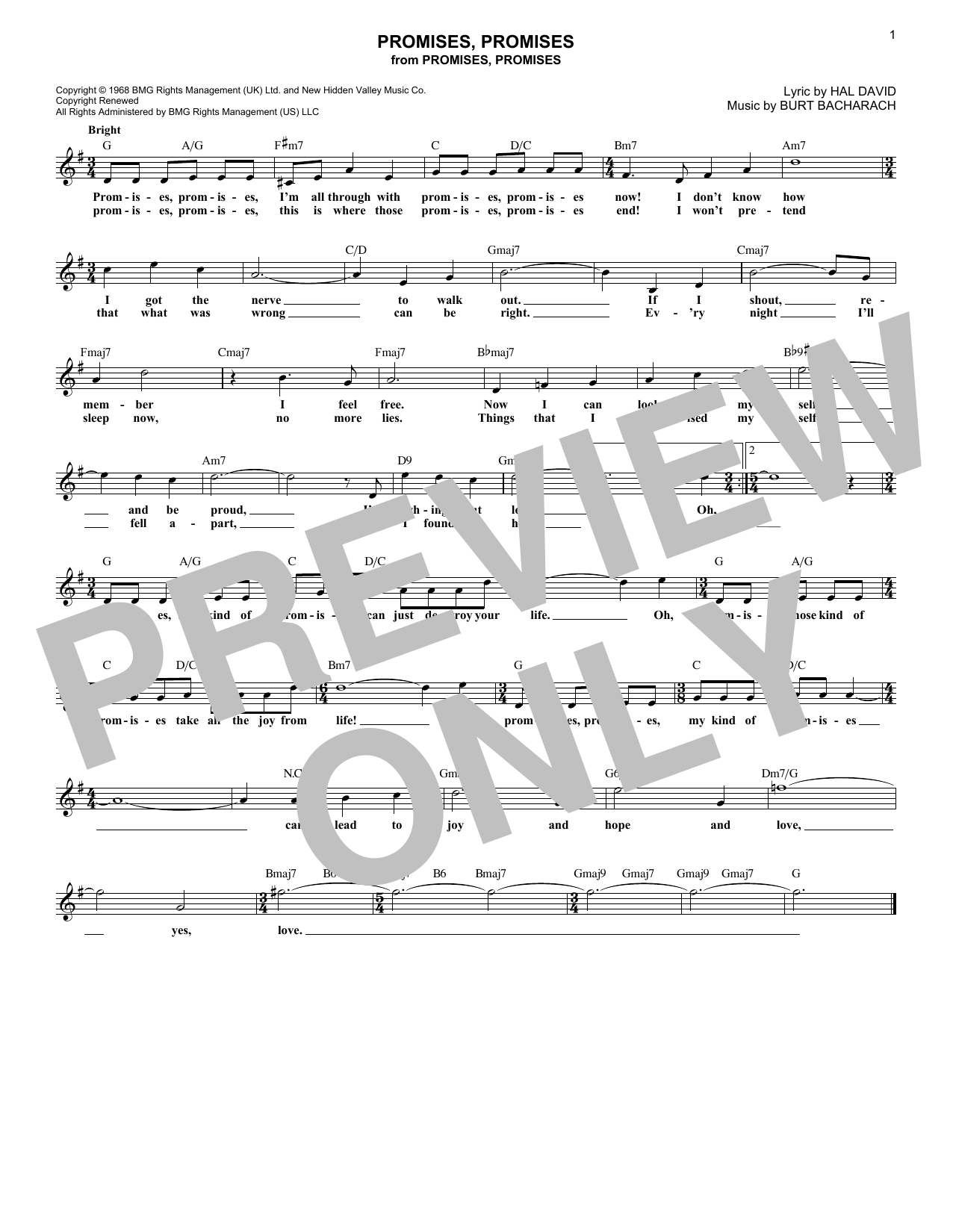 Produktbild zu: Promises, Promises