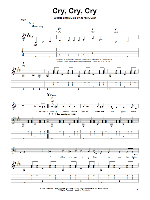 Produktbild zu: Cry, Cry, Cry
