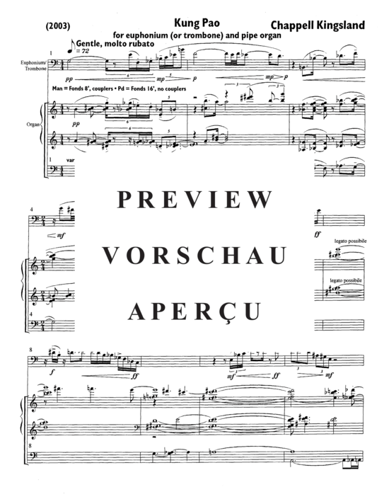 Product gallery: Page 5 of 21 Kung Pao , , (euphonium + organ)
