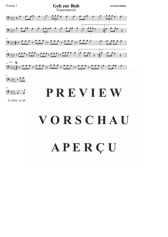 Product gallery: Page 10 of 11 Geh zur Ruh, , (large wind orchestra)
