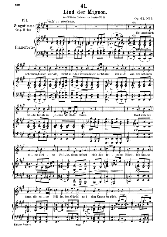 gallery: Lied der Mignon D.877-3, So lasst mich scheinen , , (Gesang mittel + Klavier)