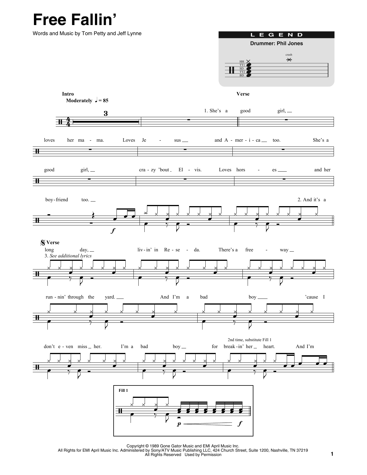 Product gallery: Page 1 of 1 Free Fallin', Tom Petty