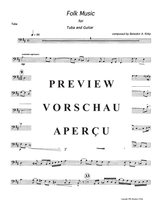 Produktgalerie: Seite 7 von 8 Folk Music , , (Duett für Tuba + Gitarre)