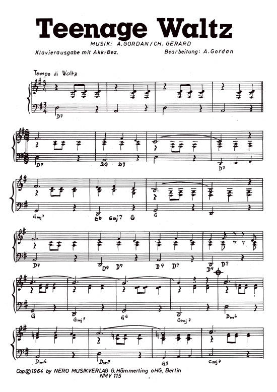 Produktbild zu: Teenage WaltzCliff Carpenter