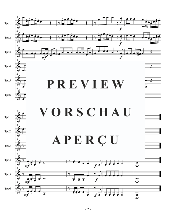Produktgalerie: Seite 4 von 10 Fanfare, , Trompeten Sextett