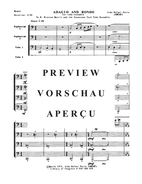 Product gallery: Page 3 of 21 Adagio and Rondo , , (Tuba Quartett EETT)