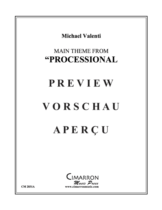 Produktgalerie: Seite 2 von 10 Processional for a Pontiff , , (Blechbläserquintett)
