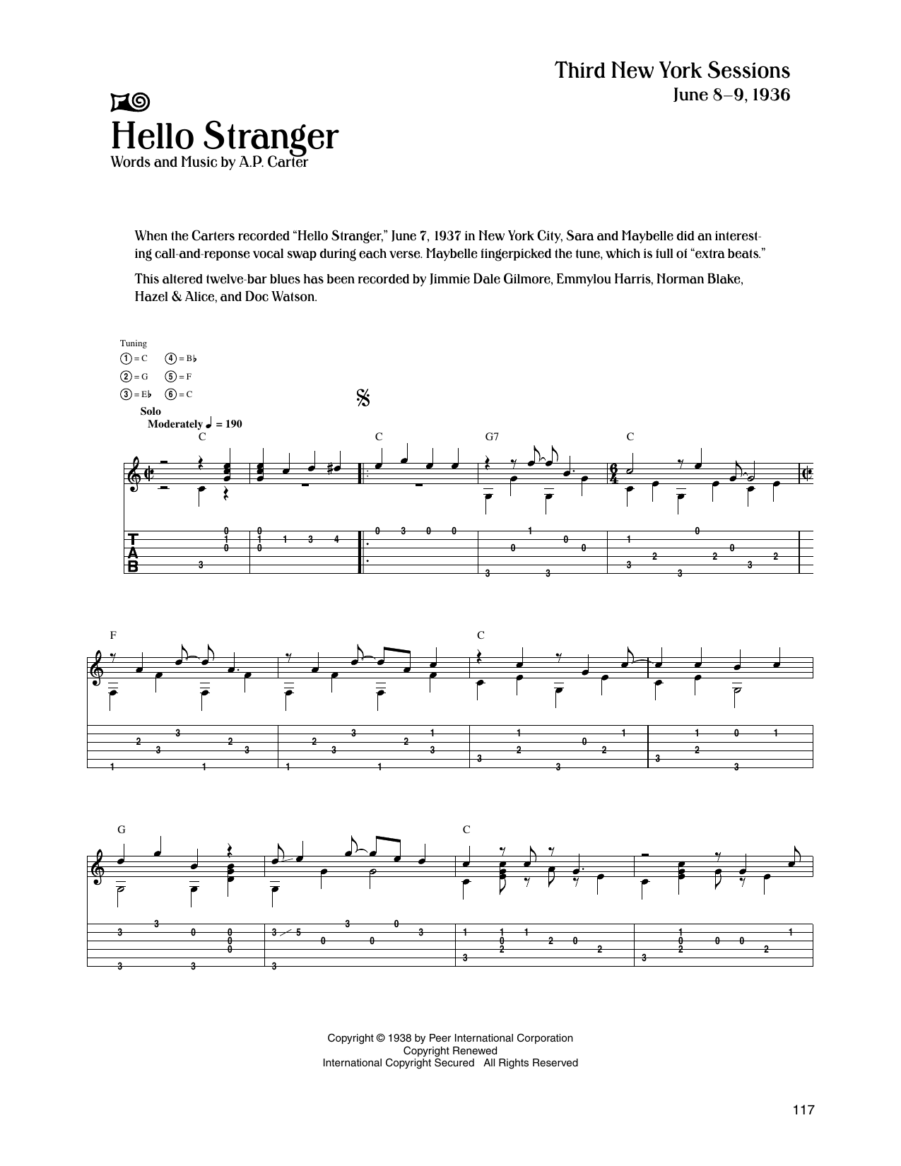 Product gallery: Page 1 of 1 Hello Stranger, The Carter Family