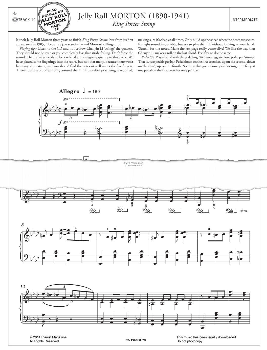 Product gallery: Page 1 of 1 King Porter Stomp, Jelly Roll Morton