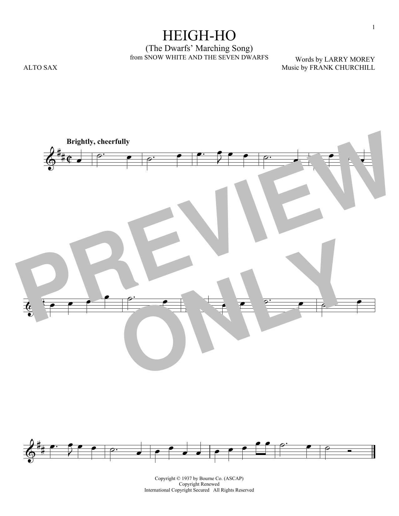 Product gallery: Page 1 of 1 Heigh-Ho (from Snow White And The Seven Dwarfs), Larry Morey & Frank Churchill