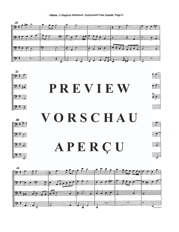Produktgalerie: Seite 5 von 10 O Magnum Mysterium, , Tuba Quartett EETT