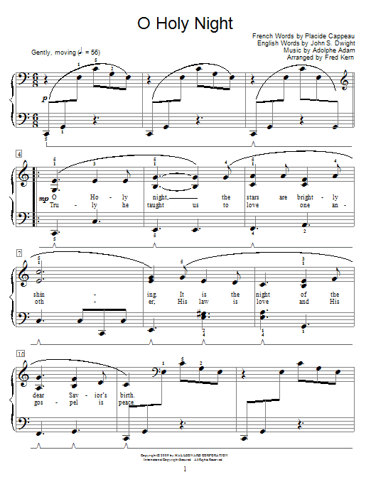 Product gallery: Page 1 of 1 O Holy Night, Adolphe Adam