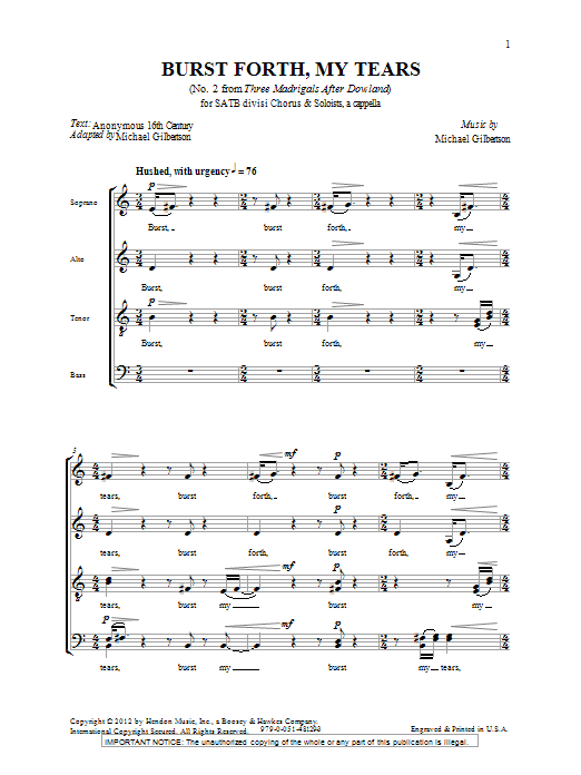 Produktbild zu: Burst Forth, My Tears