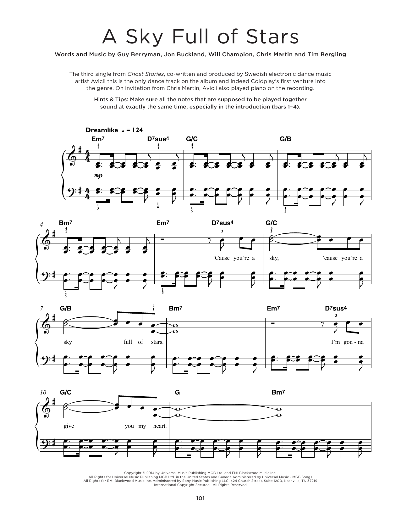 Product picture to:  A Sky Full Of Stars - Coldplay