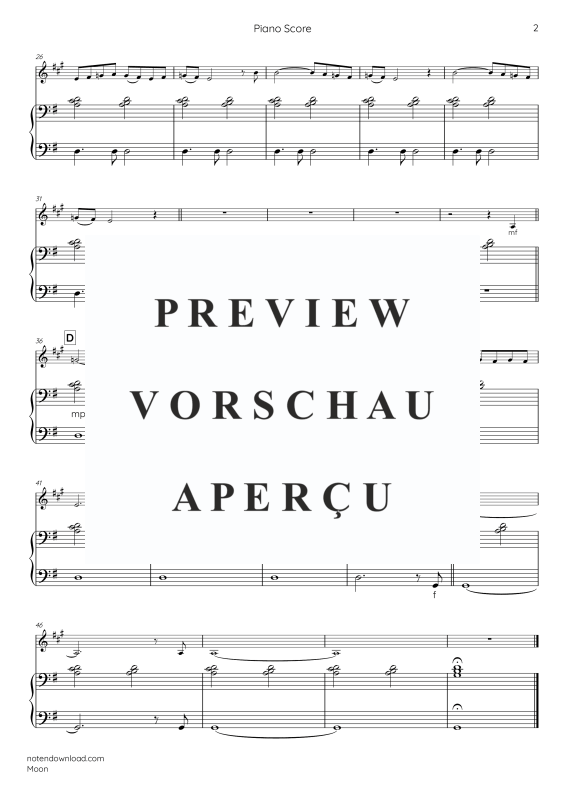 Produktgalerie: Seite 11 von 11 Moon, , Trompete in B und Klavier - E-Bass und Drum Set optional