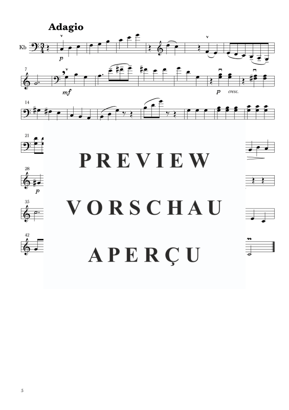 Produktgalerie: Seite 6 von 11 Sonate Nr. 5 G-Dur, , Cello und Kontrabass