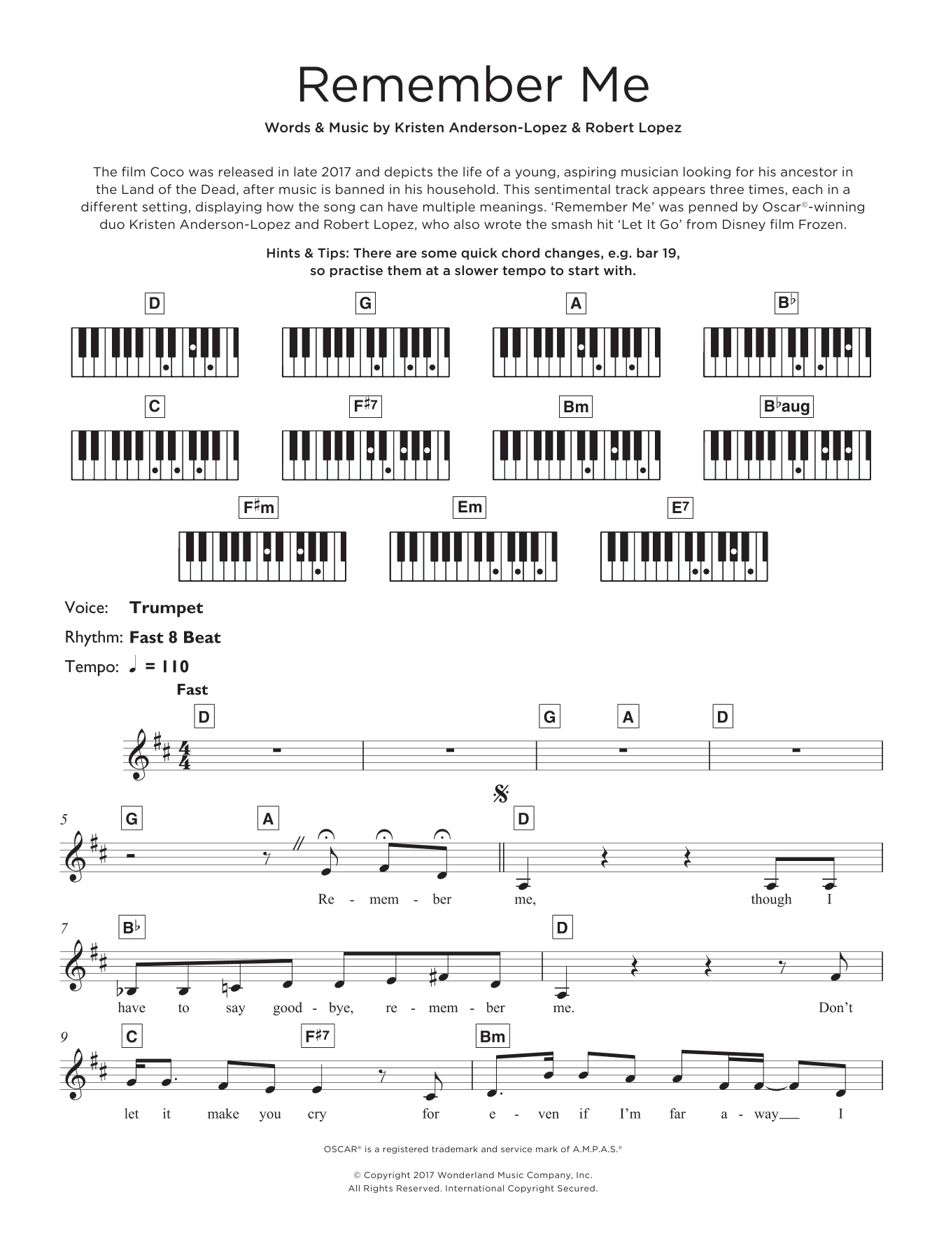 Produktgalerie: Seite 1 von 1 Remember Me (Ernesto de la Cruz) (from Coco), Kristen Anderson-Lopez & Robert Lopez, Keyboard