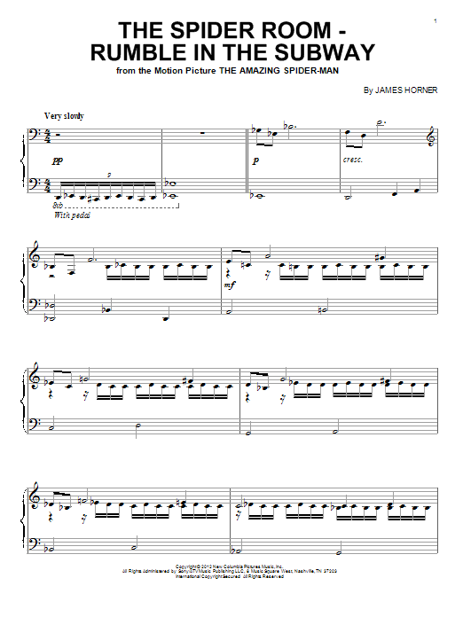 Product gallery: Page 1 of 1 The Spider Room - Rumble In The Subway, James Horner