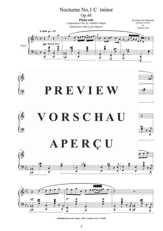 Produktgalerie: Seite 3 von 9 Nocturne Nr. 1 C-Moll, , Klavier Solo