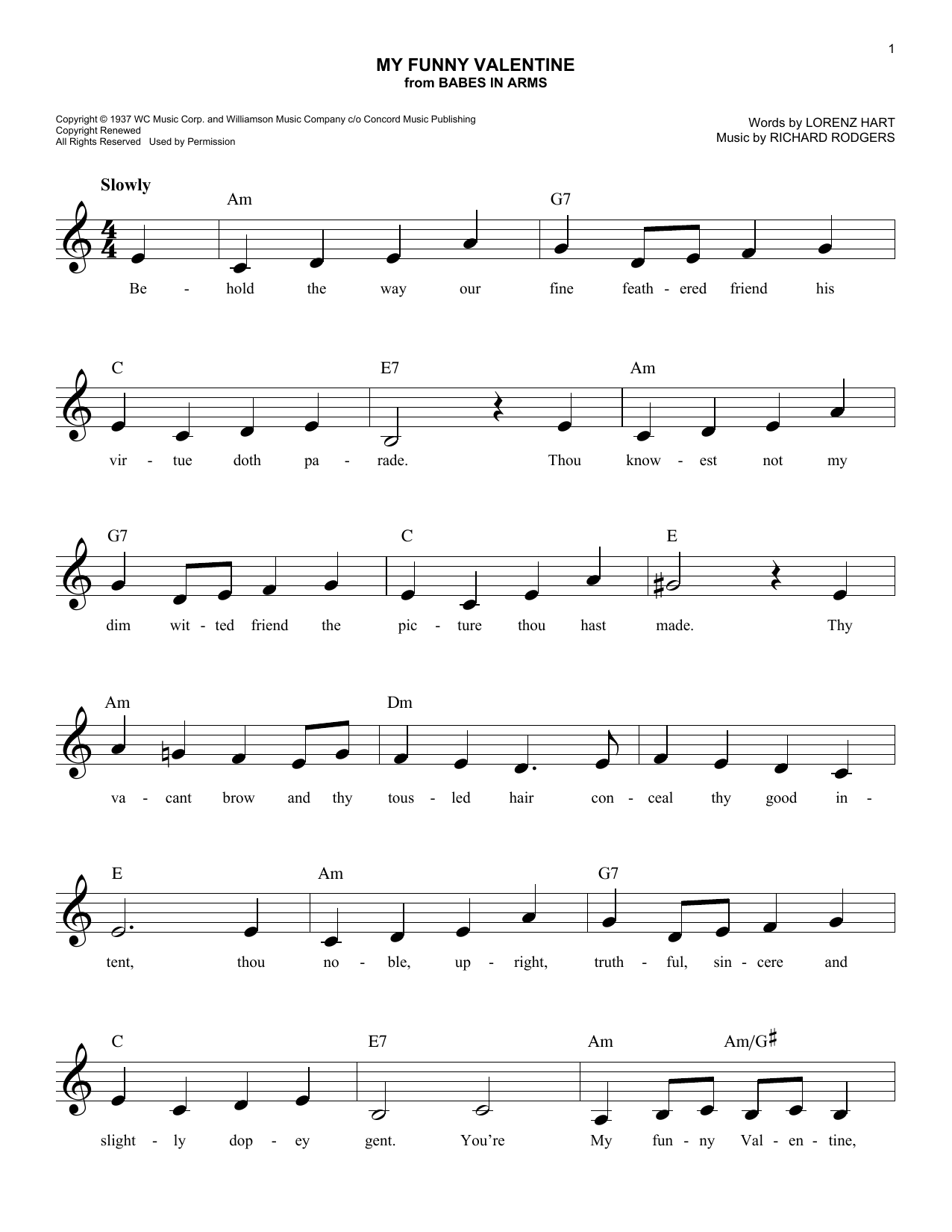 Produktbild zu: My Funny Valentine