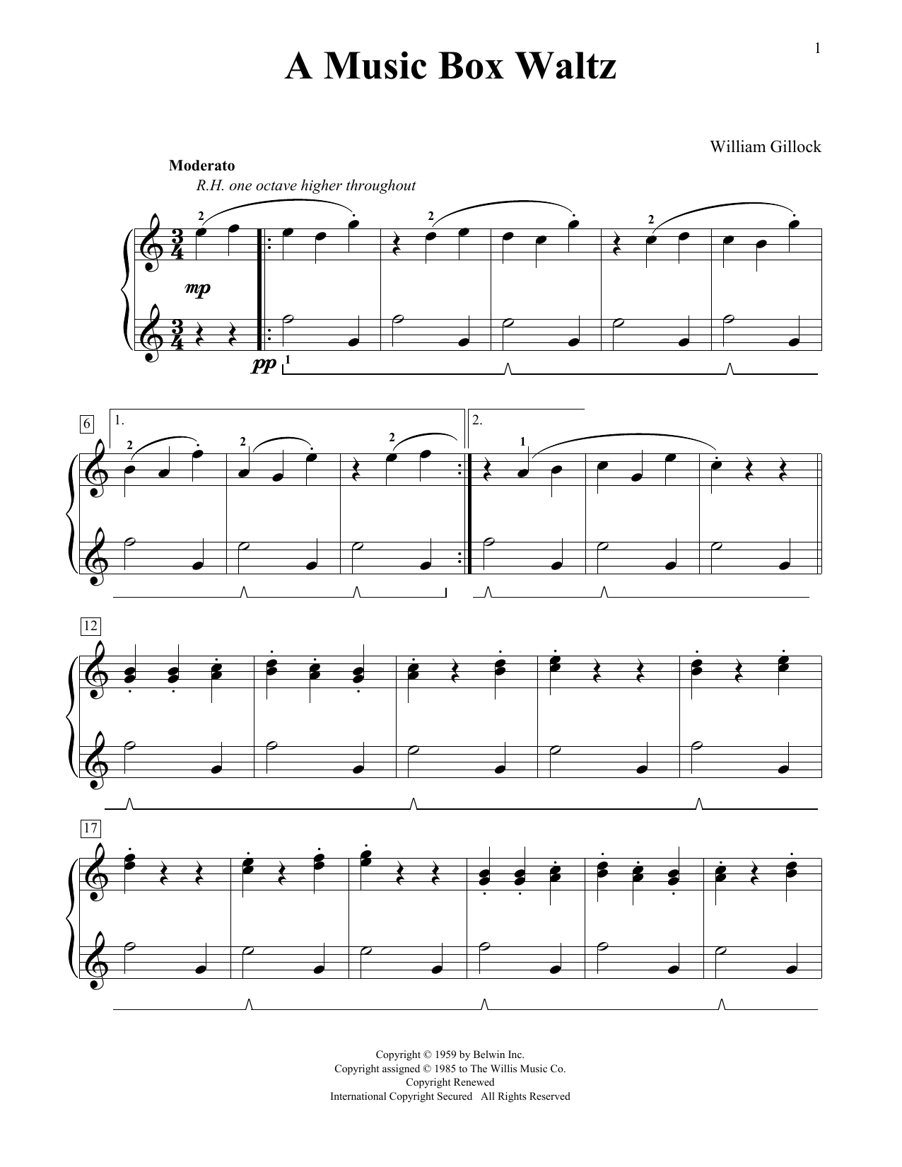Produktbild zu: A Music Box Waltz