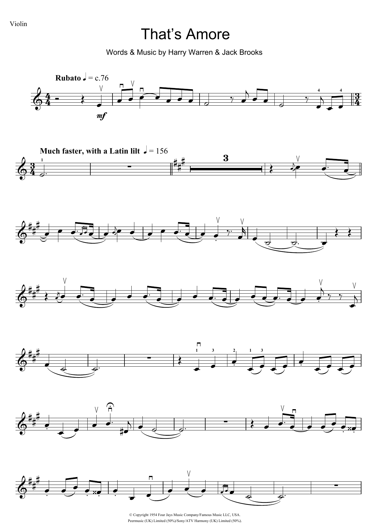 Product gallery: Page 1 of 1 That's Amore, Dean Martin