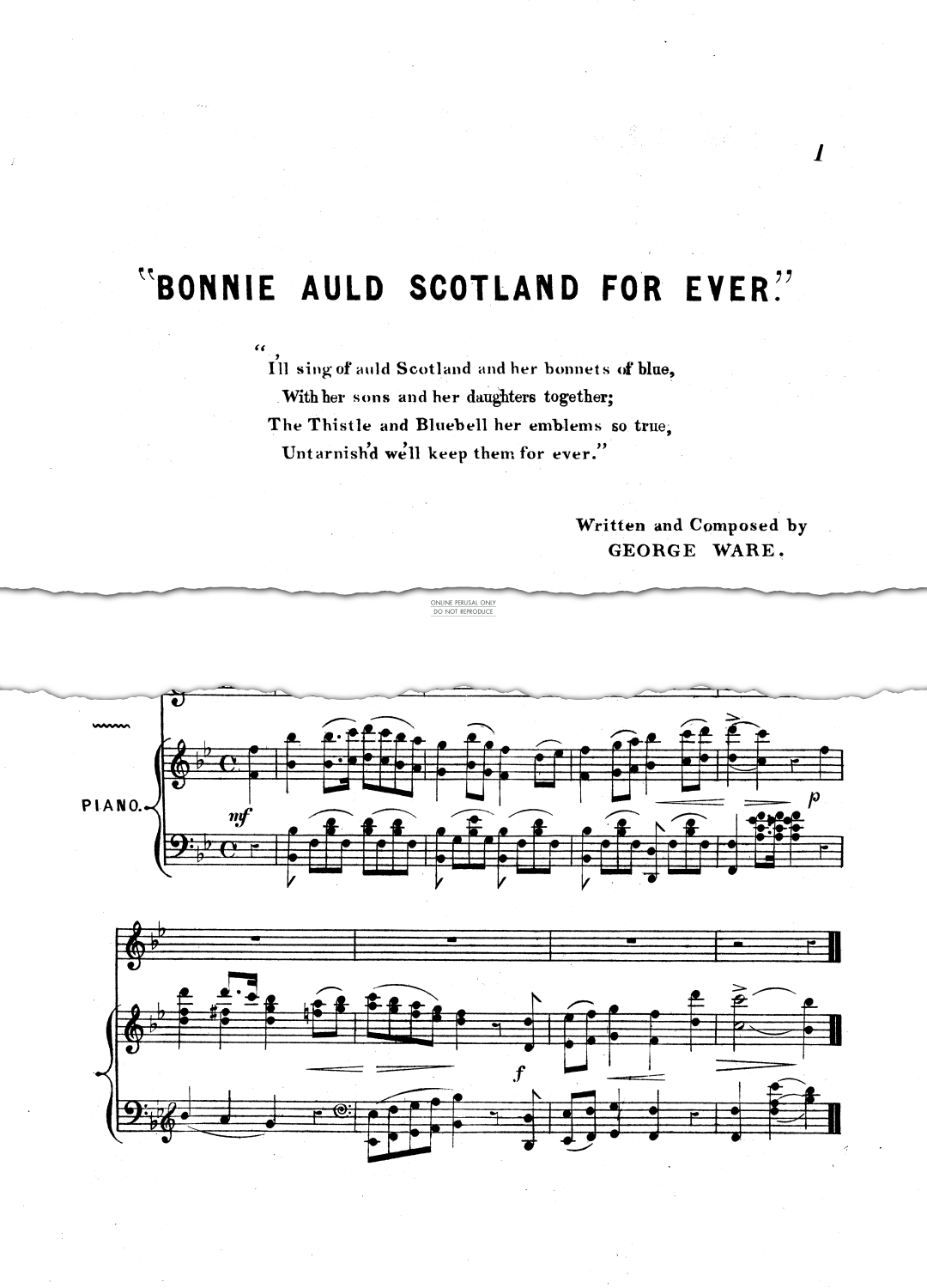 Produktgalerie: Seite 1 von 1 Bonnie Auld Scotland For Ever, , Gesang, Klavier