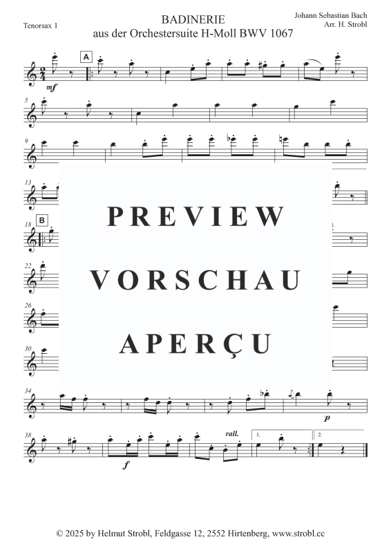 gallery: Badinerie, , Saxophonquintett