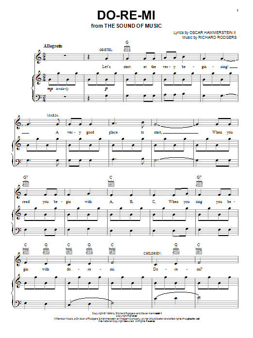 Product picture to: Do-Re-Mi (from The Sound of Music)