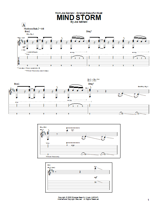 Produktgalerie: Seite 1 von 1 Mind Storm, Joe Satriani, Gitarre