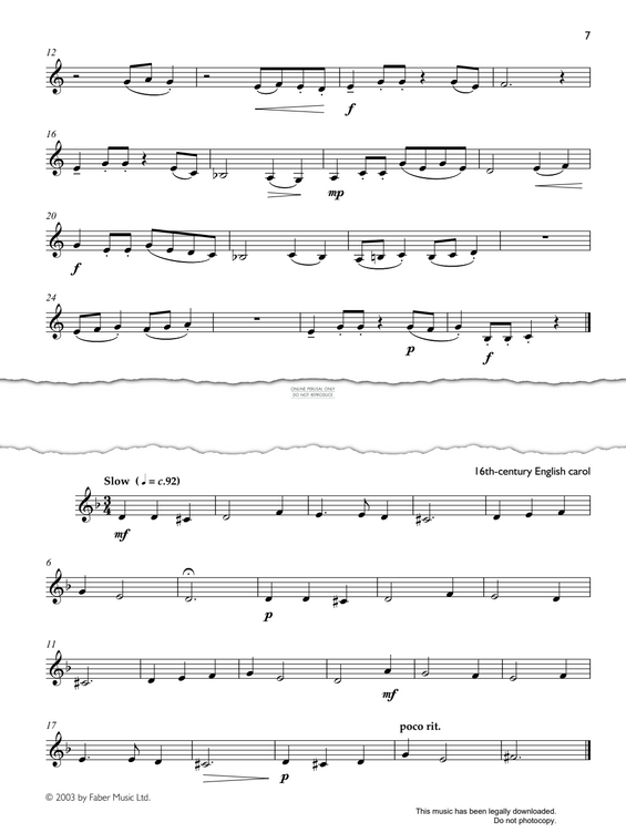 Product gallery: Page 1 of 1 Coventry Carol, English Traditional