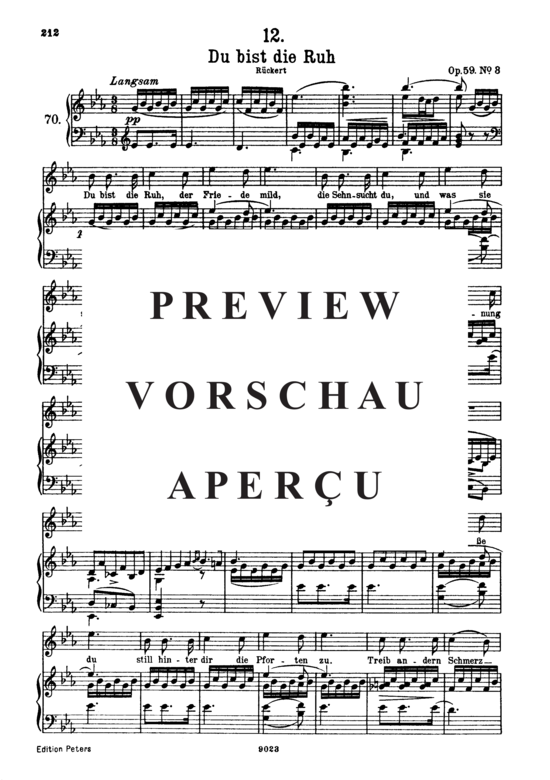 Produktgalerie: Seite 2 von 3 Du bist die Ruh D.776, , Gesang hoch und Klavier