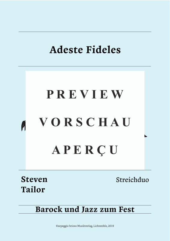 Product gallery: Page 2 of 8 Adeste Fideles - aus dem Album Barock und Jazz zum Fest, , (Duet 2x violin)