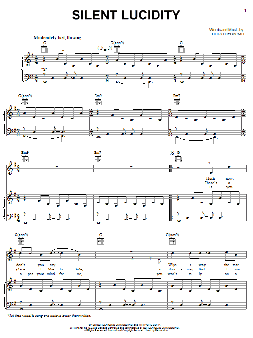 Produktgalerie: Seite 1 von 1 Silent Lucidity, Queensryche, Gesang, Gitarre, Klavier