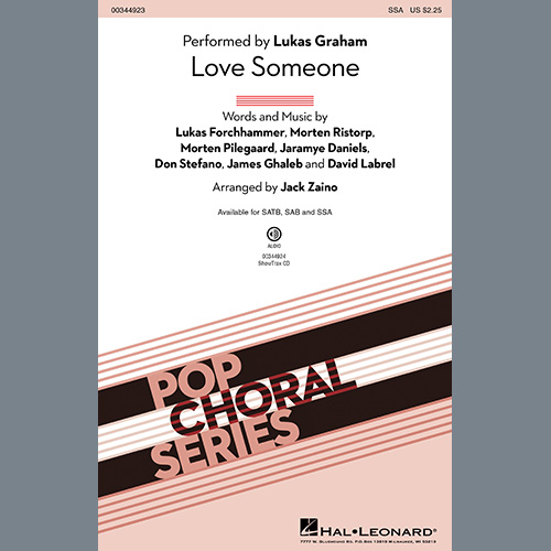 Produktbild zu: Love Someone (arr. Jack Zaino)